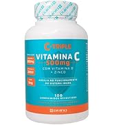Divina Pharma C-Triple - Vitamina C 500Mg + Zinco 5Mg + Vitamina D 200Ui X 100 Comprimidos
