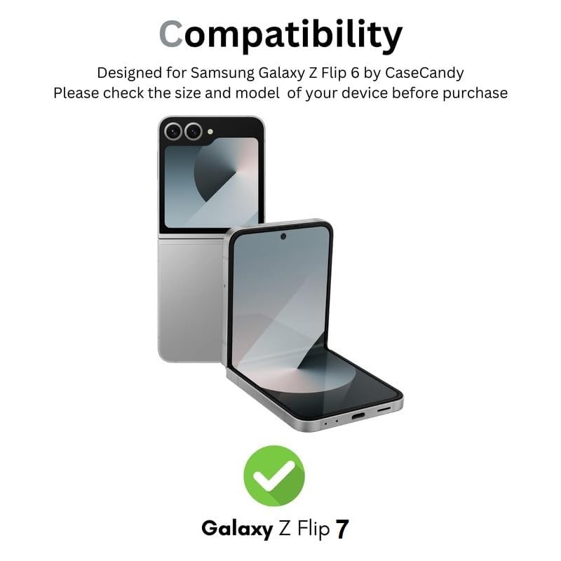 Image of Anti-Glare Screen Protector Compatible with Samsung Galaxy Z Flip 7 5G | Front, Back, Folding Display & Hinge Protection Pet Film Bubble-Free Screen Guard, Matte