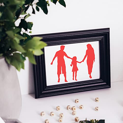 FINGERINSPIRE Schablone Für Kleine Figuren 30x30 cm Quadratisch Malschablone Familienschablone Paare Vorlage Familienmitglied Silhouette Schablone Kunststoff PET Schablone Für Boden Wand Tür Möbel