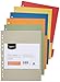Produktbild Amazon Basics  Register, aus recyceltem Manilapapier, gelocht nach europäischem Standard, extrabreit, mit 6 Tabs in 6 Farben, 24 x 29,7 cm, A4, 230 g/m²
