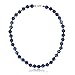 18" Genuine 10mm Blue Lapis Lazuli Gemstone Strand Knotted Handmade Necklace