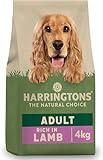 Harringtons Complete Dry Adult Dog Food Lamb & Rice 4kg (Pack of 3) - Made with All Natural Ingredients