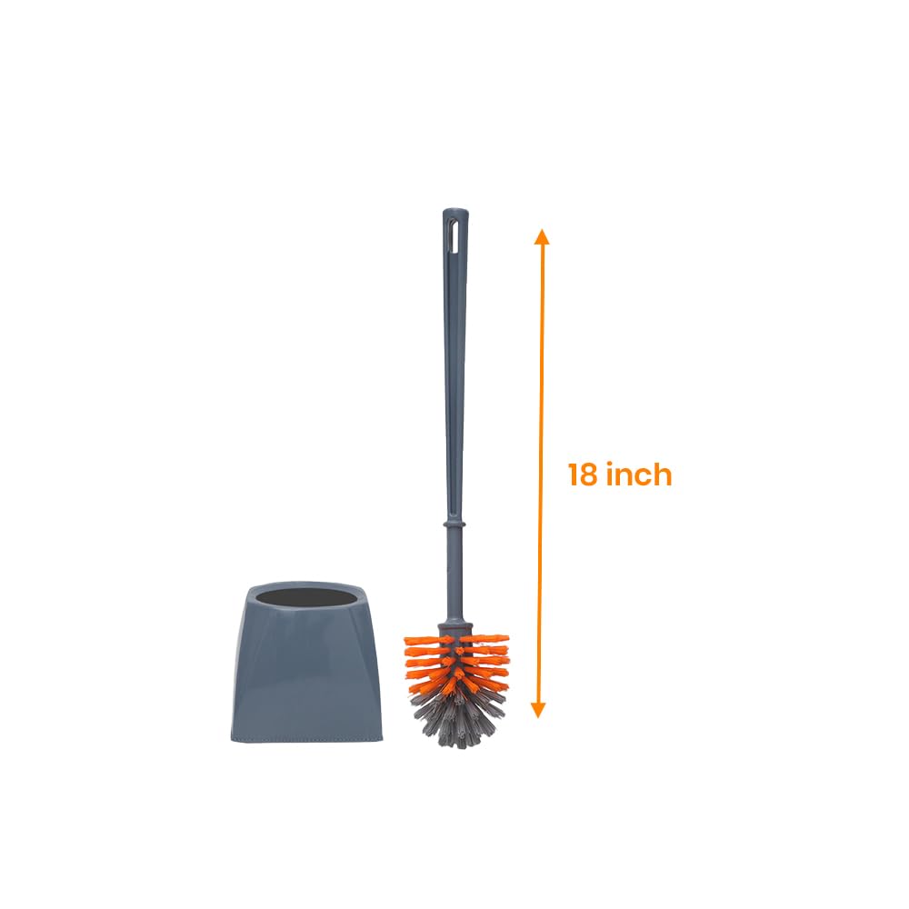 Chakaachak Glide Toilet Brush with Storage, Toilet Cleaning Brush with Container, Bathroom Brush-Multicolour. 1