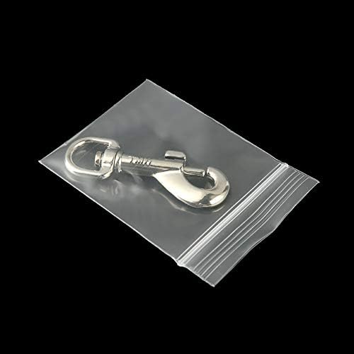 JIHUOO 400 Pcs 4 x 6cm Small Clear Grip Seal Bags Plastic Storage Bags Pouches Ziplock Cellophane Bags