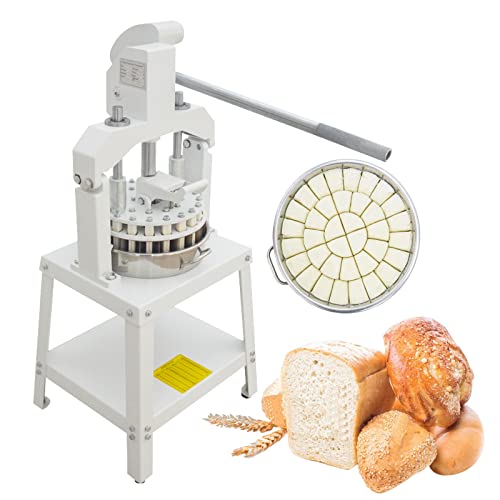INTBUYING 30pcs Dough Divider Cutter Machine, Stainless Steel Pastry Cutter with Adjustable Weight 36g-192g, Hand Press Dough Lump Spacer for Bread and Fillings, with Quantitative Partition Function