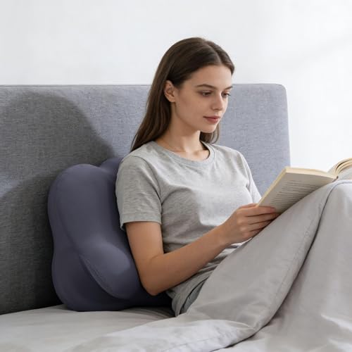 Almohada ergonómica con memoria para dormir de lado, almohada cervical de espuma viscoelástica con soporte ajustable para el cuello y funda de almohada transpirable refrescante para adultos, dormir - imagen 4