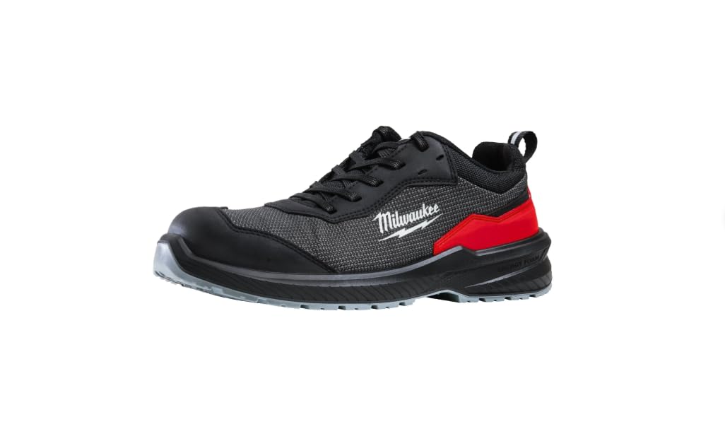 Scarpe di Sicurezza Leggere, Energy Foam, Tomaia Traspirante, Sistema Step-Release, Stabilizzatore ROLLCAGE (Nero, Sistema Taglie Calzature EU, Adulto, Uomo, Numero, Media, 44)