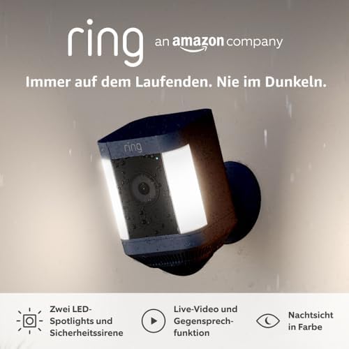 Ring Spotlight Cam Plus Battery — šoninis vaizdas