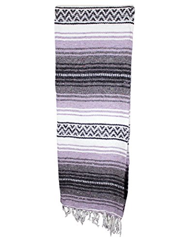 Canyon Creek Authentic Mexican Yoga Falsa Blanket (Light Purple) #TOP2
