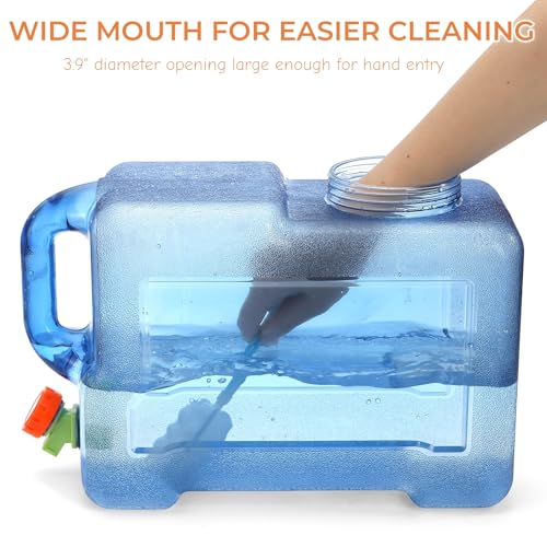 ZOOFOX Contenedor de Agua de 3.17 Galones con Grifo, Envase de Agua Portátil, Tanque de Agua para Emergencias sin Fugas para Senderismo, Camping y Picnic al Aire Libre miniatura 3