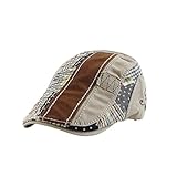 Photo Gallery wuyangcun berretto in cotone patchwork regolabile unisex newsboy cap per uomo donna adatto per golf all aperto abbigliamento casual, grigio, taglia unica Photo Gallery wuyangcun berretto in cotone patchwork regolabile unisex newsboy cap per uomo donna adatto per golf all aperto abbigliamento casual, grigio, taglia unica