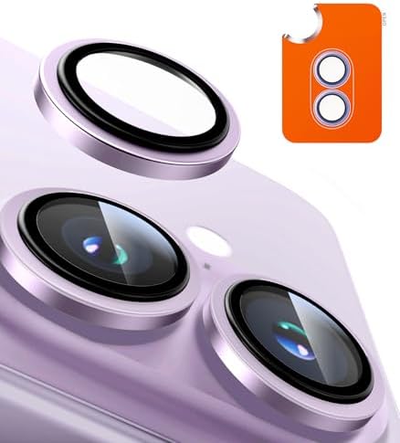 （00:30時点） TORRAS For iPhone 17 カメラ保護 iPhone 用 保護カバー【澄んだ日常を鮮明のままに】米軍MIL規格 宇宙航空材料 フィルム アンチグレア 曇り防止 黒縁取り 1セット カメラカバー レンズカバー ラベンダー LensGuard