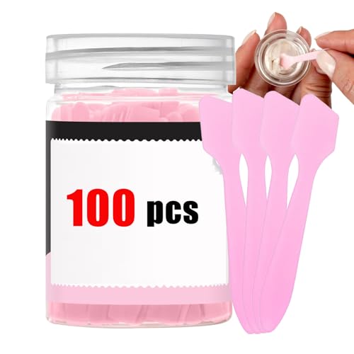 Espátulas cosméticas, herramienta portátil de cabeza plana con borde curvado, espátula para crema facial, para mujeres, principiantes, amigos, hogar, salones de belleza, crema de loción de maquillaje