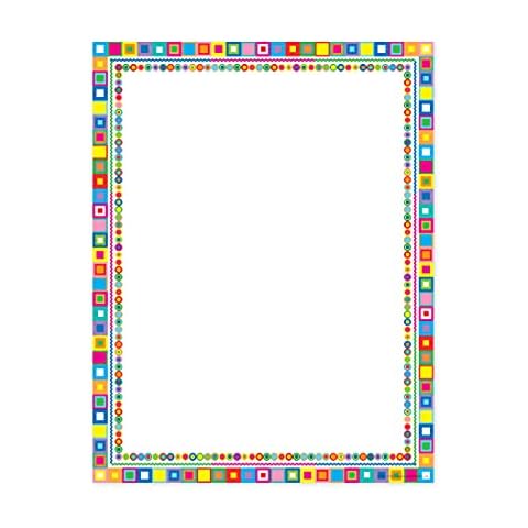 Barker Creek Retro Design Computer Paper, 8-1/2 x 11 Inches, 50 Sheets Cover
