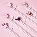 6PCS Straw Covers for Stanley Cup Tumbler 30 oz / 40 oz Leak Proof Straw Toppers 10mm Silicone Cute Straw Stopper Caps for Stanley Cup Accessories-Pink Mice