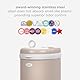 Ubbi Steel Diaper Pail, Odor Locking, No Special Bag Required, Award-Winning, Registry Must-Have, Taupe
