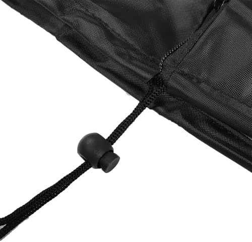 POCREATION Outdoor Fountain Cover, Heavy-Duty 420D Oxford Cloth, Waterproof with Drawstring, 96x107cm (36x42 Inch), Black, Pond Cover Garden Protection