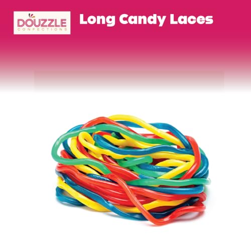 DOUzzle Kosher, Lasso Rainbow Licorice Laces, Candy Ropes Shoe Strings, Multi Flavored Rainbow Mix (3.5 OZ - 1 Pack) Birthday Party Favor & Movie Night Snacking, Goodie Bag Stuffer, Pinata Filler - image 2
