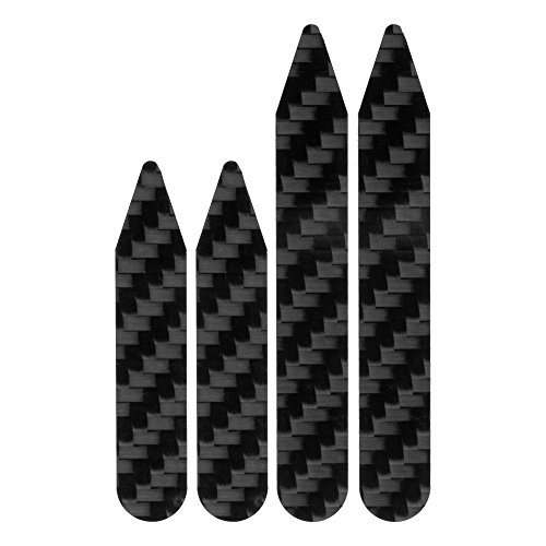 Real Carbon Fiber Collar Stays Set - 2 Pairs - 2