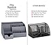 My Space Organizers Grey Desk Organizer, 9 Compartments, Office Supplies and Desk Accessories Organizer, Office Decor Desktop Organizer (Gray)