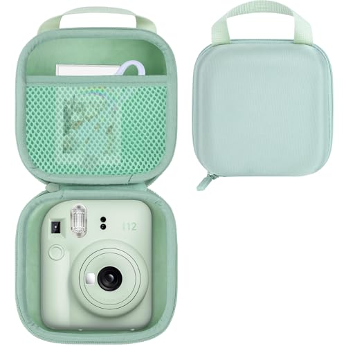 RIYADAone 収納ケースのみ販売 - 収納ケースに適合するFujifilm Instax Mini 12/11 チェキ インスタントカメラ (グリーン)（Amazon）