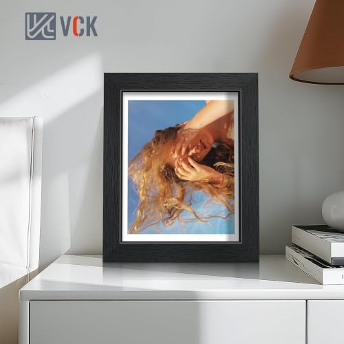 Image of VCK 8x10 Picture Frame 2 Pack, Black Wood Photo Frame, Wall Display