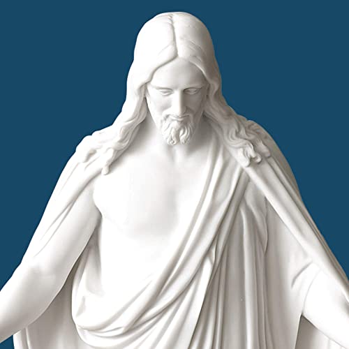 Estatua Christus de mármol blanco 9 pulgadas miniatura 2