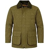 GAME Mens Light Derby Tweed Hunting Shooting Jacket Coat - D35 Green