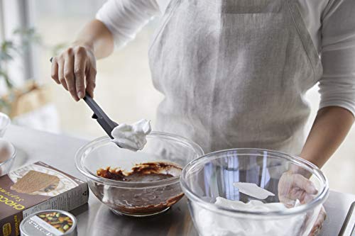 Yamazaki-Industries-4277-Tower-Collection-Silicone-Spatula-Black-Approx-W-22-x-D-102-x-H-102-inches-55-x-2-x-26-cm-Heat-Resistant