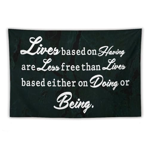 Tapiz para colgar en la pared decorativo con mensaje minimalista en inglés