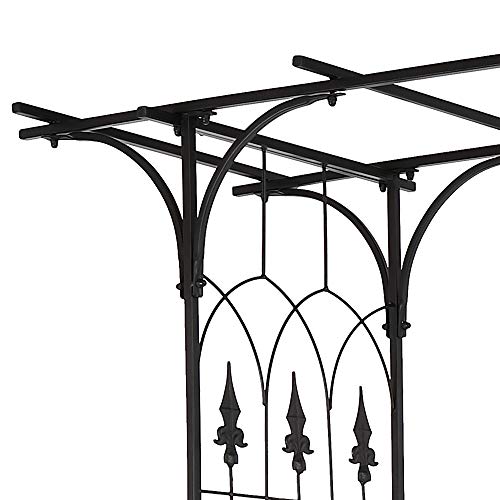 Arche métal jardin pour sublimer un passage fleuri et ombragé - 5