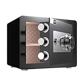 EZZPGDKU Safe Mechanisch Für Zuhause Und Büro – Mechanischer Tresor Mit Doppelverschluss, Flexibel Zum Aufstellen, Fixieren Oder Einbauen, Sicher Für Bargeld Und Dokumente