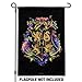 Harry Potter Hogwarts Floral Crest Garden Yard Flag