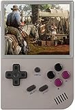 Anbernic RG35XX Consola de juegos de mano, soporta más de 5000 juegos, tarjeta TF de 64GB compatible con sistemas Linux, varios emuladores, consola de juegos retro portátil IPS de 3,5 pulgadas (gris).