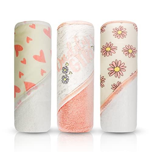 Image of MODERN BABY 3 Pack Hooded Baby Bath Towel Set for Newborns Infants & Toddlers, Boys & Girls Baby Hooded Towels