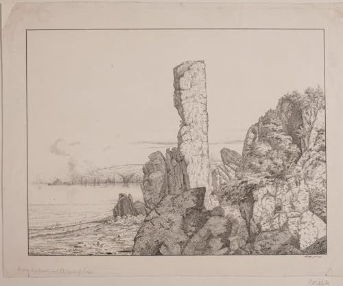 Cuadro Costa rocosa en Bornholm SERENDIPITP, Pintura al óleo para Calidez del Dormitorio