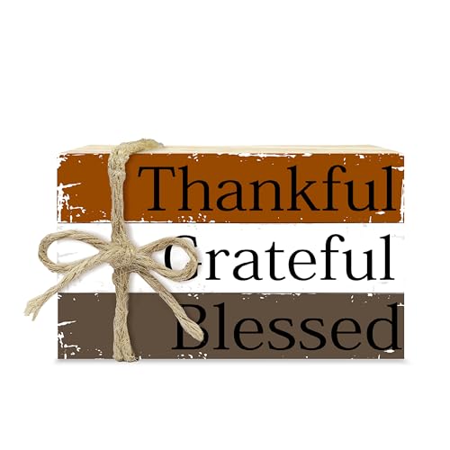 Fall Decorative Books For Home Decor, Fall Faux Wood Book