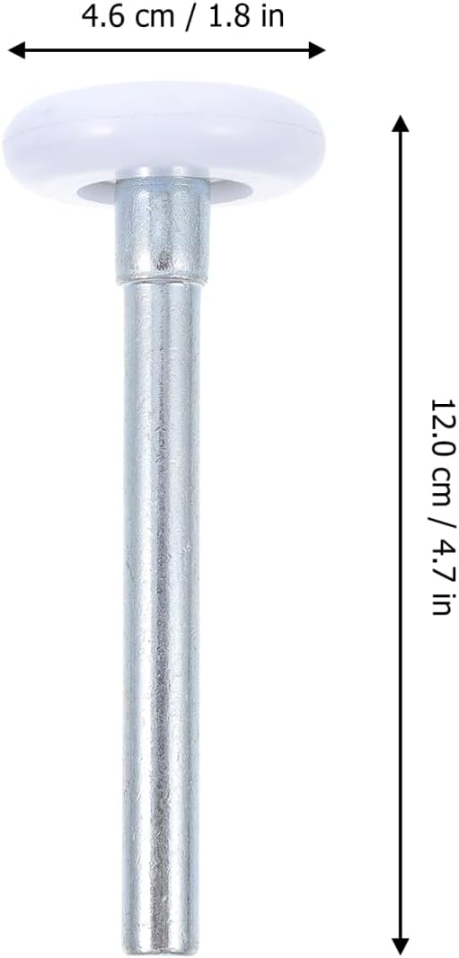 Garage Door Guide Wheels Nylon Rollers 4.72 Inch Smooth Sliding Replacement Accessories for Garage Door Hardware and Rollers