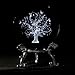 60mm Tree of Life Crystal Ball with Stand 3D Laser Engraved Life Tree Figurine Crystal Paperweight Decoraive Quartz Glass Ball Sphere Home Decor Table Craft