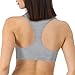 Hanes Racerback Bralette Pack, Stretch Cotton Knit Low-Impact Bra, Moisture-Wicking Cotton T-Back Bra Top, 3-Pack