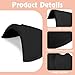 Zaruatu 4 Pairs Set-in Shoulder Pads 1.5cm Thickening Foam Shoulder Pads for Womens Clothing Sewing Supplies Breathable Sponge Pads for Sloping High Low Shoulders Blazer Suit (Black & Skin)