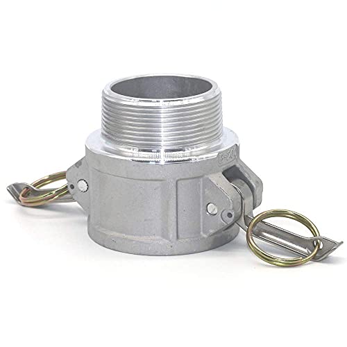 Quafwia 2 pcs Aluminum cam lock fittings (2" Part B) cam groove hose fitting camlock fittings, Male Adapter Female NPT Thread camlock fitting (2'') by quafwia - Used condition - US$12.61