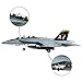 HANGHANG 1/100 Scale F/A-18 Hornet Strike Fighter Plane Metal Fighter Military Model Diecast Plane Model for Collection or Gift