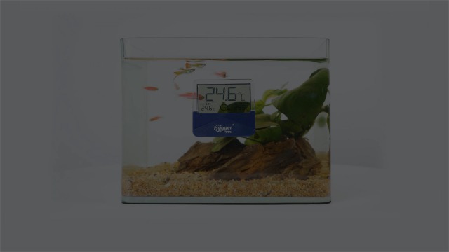 Image of hygger Digital Aquarium Thermometer Records Max Min Temperature Sensor Gauge with LCD Display Stickable Fish Tank Thermometer for Saltwater, Freshwater, Fish, Amphibians, Reptiles