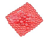 Neez Piedras Decorativas - Luminosas Grava Piedrecitas Para Acuario, Interior & Exterior Jardin - Cristales & Colores Piedra (Guijarros Rojos: 175 piezas)