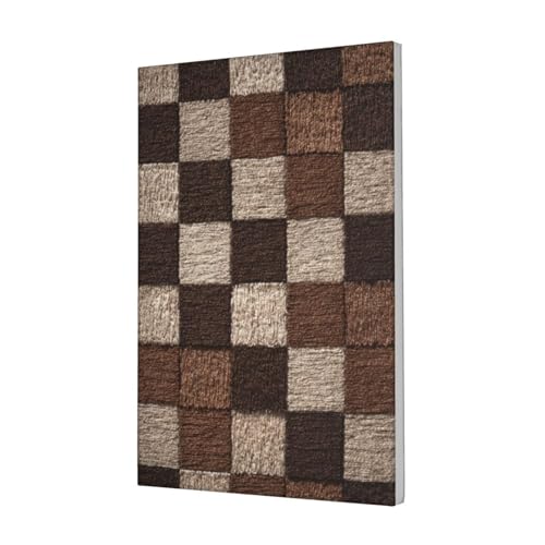 Lienzo decorativo bordado Woshuwo de 30x40 cm enmarcado con cuadros marrones