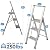 Sorfey Premium 3 Step Modern Aluminum Ladder. Lightweight,-Ultra Slim Profile, Anti Slip Steps, Sturdy-Portable for Home, Office, Kitchen, Photography Use, Aluminum Finish
