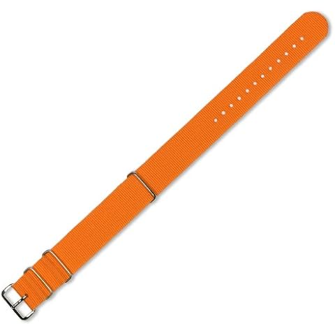21mm Military MoD Ballistic Nylon Watch Band - Orange Cover