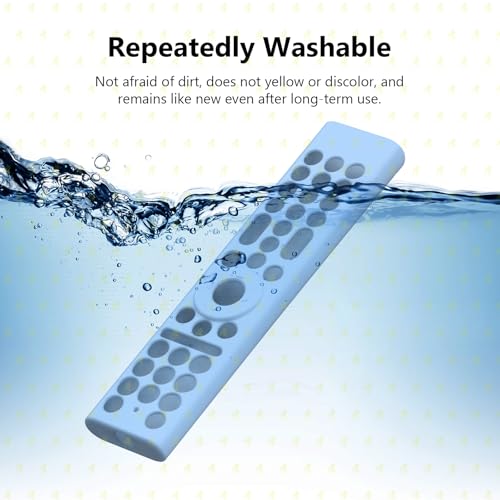 Image of RAYA Silicone Cover Compatible with 2026 Hisense TV Remote E7Q / E75Q / U7Q / A4Q / A6Q / A7Q / Q6Q Model TV Remote Protection Case (Blue)
