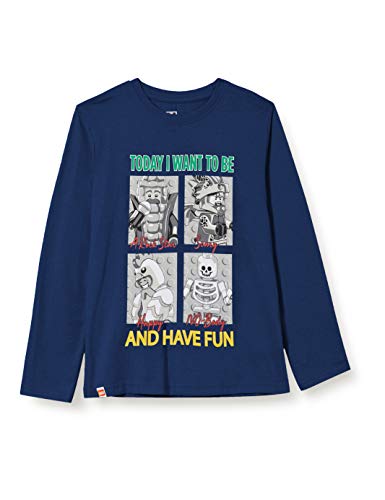 LEGO Mwd-Langarmshirt T-Shirt, 577 Blu Scuro, 110